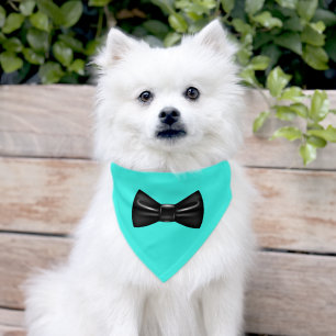 Funny Bow Tie Pet Bandana Collar - Custom Color