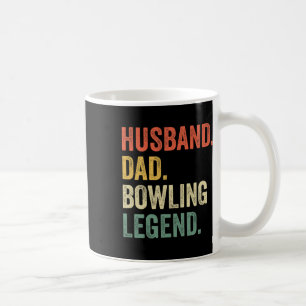 Funny Bowler Husnd Dad Bowling Legend Father's Day Coffee Mug