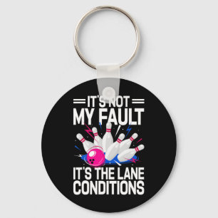 Funny Bowling Art For Women Men Bowler Bowling Keychain