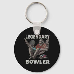 Funny Bowling Bowler Legendary Saying Keychain