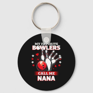 Funny Bowling Bowler My Favorite Bowler Calls Me N Keychain