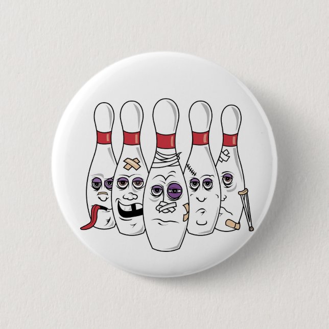 Funny Bowling Button (Front)