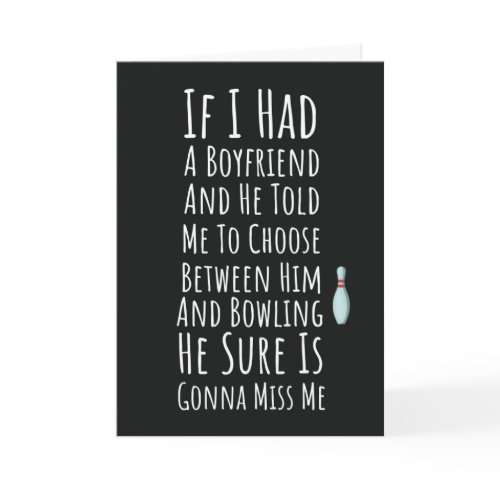 Funny Bowling Cards For Women Bowler Sports Humor