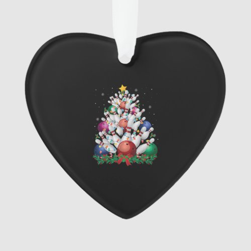 Funny Bowling Christmas Tree Light Xmas Sport Love Ornament