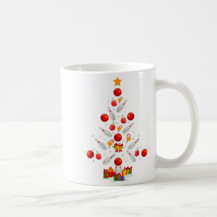 Funny Bowling Christmas Tree Lights Xmas For Men W Coffee Mug