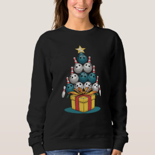 Funny Bowling Christmas Tree Lights Xmas Gifts Sweatshirt