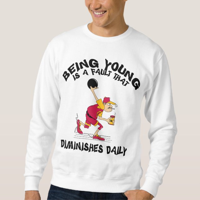 Funny Bowling Dad Father's Day T-Shirt Sweatshirt (Front)