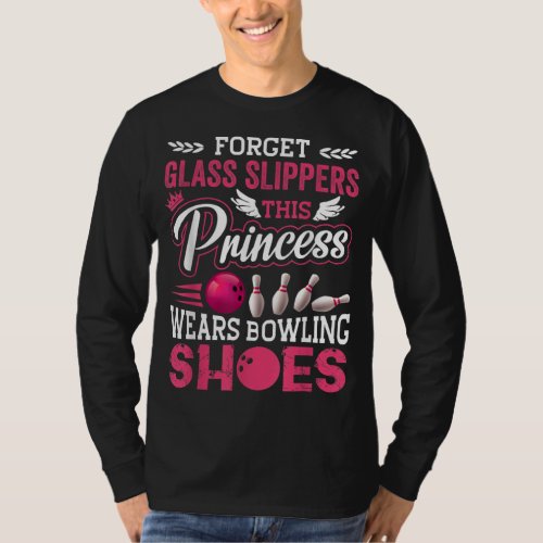 Funny Bowling For Women Girls Kids Mom Wife T_Shirt