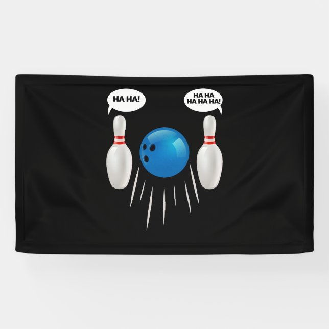 Funny Bowling - Gift For Bowlers Banner (Horizontal)