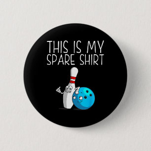Funny Bowling Gift For Men Women Cool Bowler Spare Button