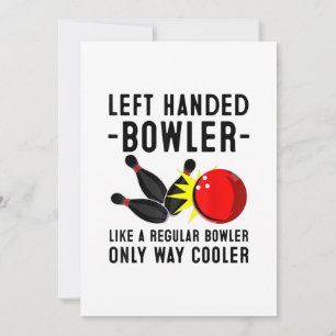 Funny Bowling Gift For Men Women Cool Left Handed Save The Date