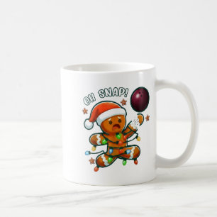 Funny Bowling Gingerbread Cookie Lights Oh Snap Gi Coffee Mug