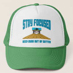 Funny Bowling Keep Mind Out Of Gutter Trucker Hat