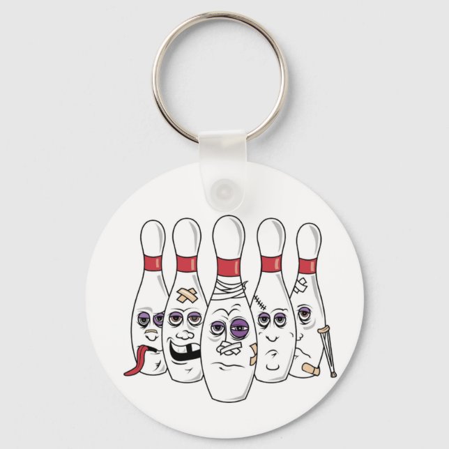 Funny Bowling Keychain (Front)