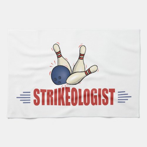 Funny Bowling Kitchen Towel