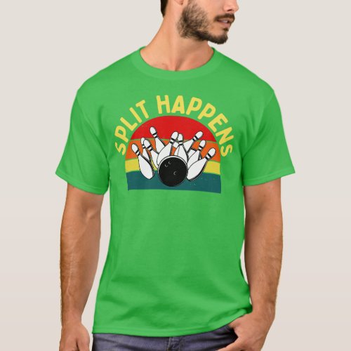 Funny Bowling Lover Birthday Gift For Bowler Dad T_Shirt