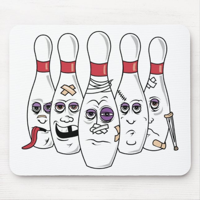 Funny Bowling Mouse Pad (Front)