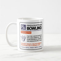 Funny Bowling Mug Prescription Design 