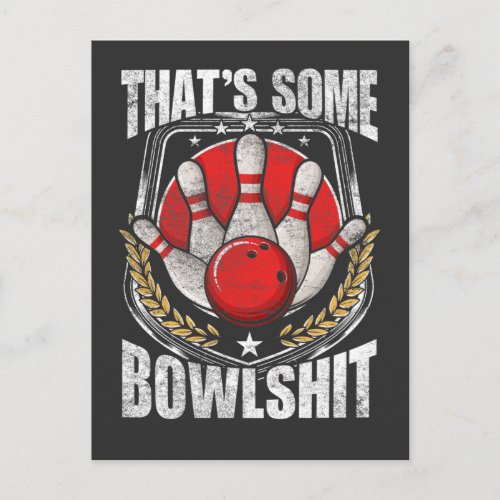 Funny Bowling Player Quote Strike Bowler Postcard