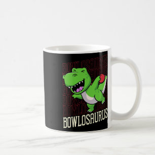 Funny Bowling Pun T-rex Dinosaur Bowlosaurus 1  Coffee Mug
