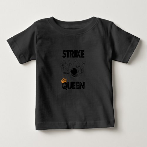 Funny Bowling Strike Queen Tee Shirt Men Women Gif