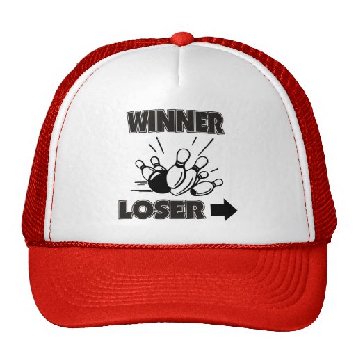 Funny Bowling Winner Loser Mesh Hat | Zazzle