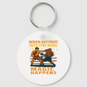 Funny Boxer Boxing Fighter Sarcastic Humor Gifts F Keychain