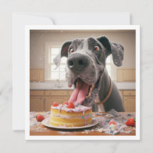 Funny Boxer card, Boxer Birthday Invitation