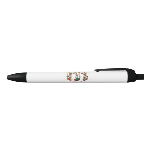 Funny Boxer Christmas Lights Xmas Socks Dog Lover Pen (Top)