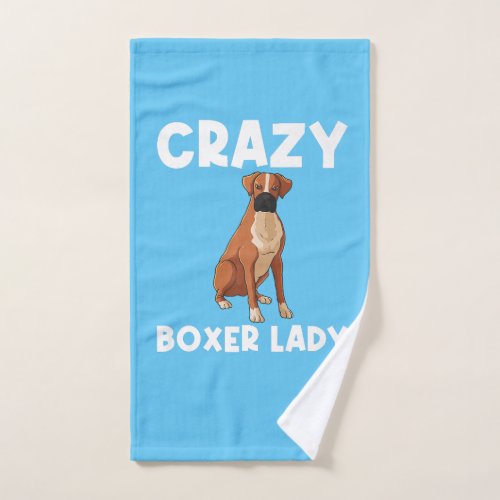 Funny Boxer Design For Women Mom Boxer Dog Breed P Hand Towel