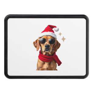 Funny Boxer Dog Christmas Lights Xmas Outfit Pajam Hitch Cover