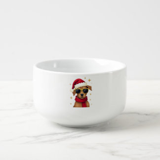 Funny Boxer Dog Christmas Lights Xmas Outfit Pajam Soup Mug