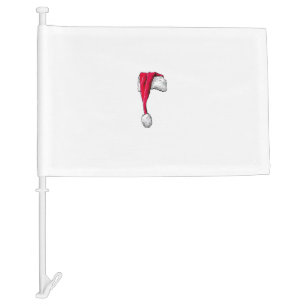 Funny Boxer Dog Santa Christmas dog mom gift prese Car Flag