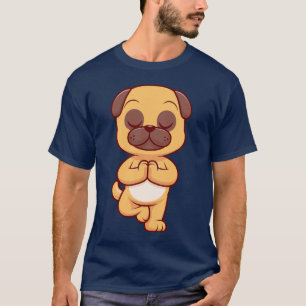 Funny Boxer Dog Yoga Pose Pet Humor Yoga LoverGift T-Shirt