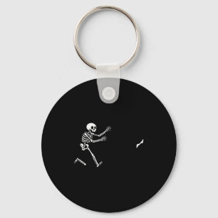 Funny Boxer Running Skeleton Halloween Keychain
