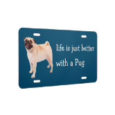 Pug license plate online