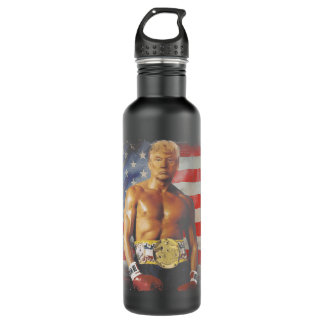 Funny Boxer Trump Trump Rocky Meme 212 Stainless Steel Water Bottle