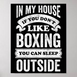 Funny Boxing Boxer Joke Sports Sporting Hob Poster