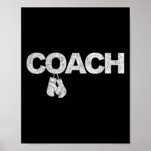 Funny Boxing Coach Boxing Trainer Retro 1 Poster