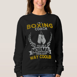 Funny Boxing Coach Definition Boxing Trainer Retro Sweatshirt