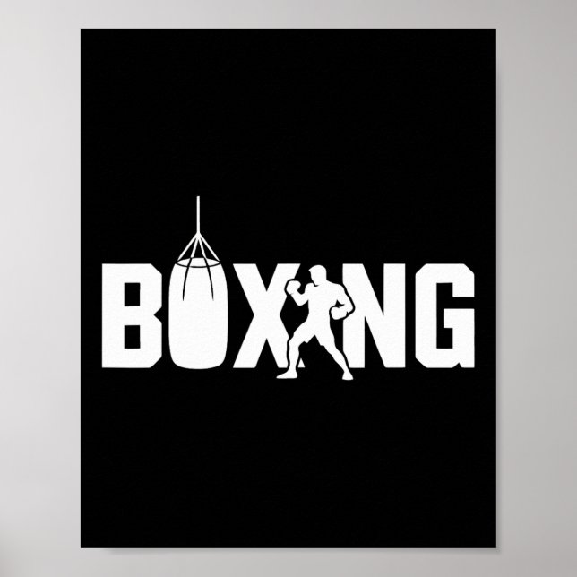 Funny Boxing Fighter Gym Gloves Kickboxing For Wom Poster (Front)