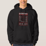 Funny Boxing Nutrition Facts Boxer Hoodie