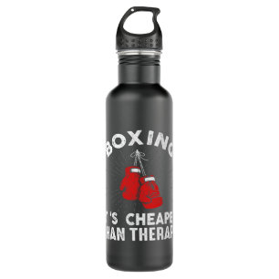 Funny Boxing Quote Gloves Boxer 7 Stainless Steel Water Bottle