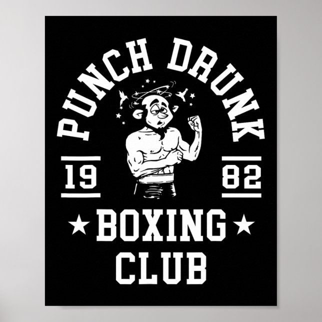 Funny Boxing T Shirt For Boxers  Poster (Front)