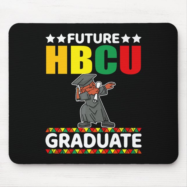 Funny Boy College Graduation Kid Future Hbcu Gradu Mouse Pad (Front)