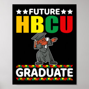 Funny Boy College Graduation Kid Future Hbcu Gradu Poster