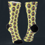 Funny Boyfriend Photo for Girlfriend Yellow Socks<br><div class="desc">These funny boyfriend photo socks feature your own photo in trendy offset pattern on a yellow background and are a fun way for your girlfriend or wife to remember you as she pulls on her socks! This is a great Christmas or birthday gift and your girlfriend or wife will love...</div>