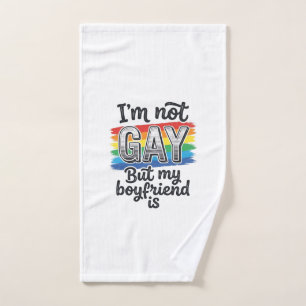 Funny Boyfriend Pride Vintage Engraving Shirt Desi Hand Towel