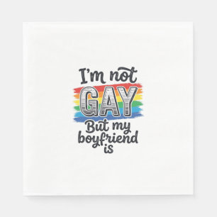 Funny Boyfriend Pride Vintage Engraving Shirt Desi Napkins