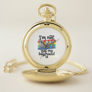 Funny Boyfriend Pride Vintage Engraving Shirt Desi Pocket Watch
